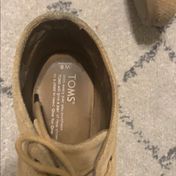 Tom’s wedge corduroy tie bootie - Picture 6 of 6